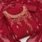 Wonderful Georgette Embroidered Salwar Suit Dress Material