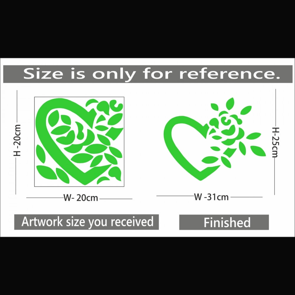 Beautiful Green Decorative Radium Wall Sticker