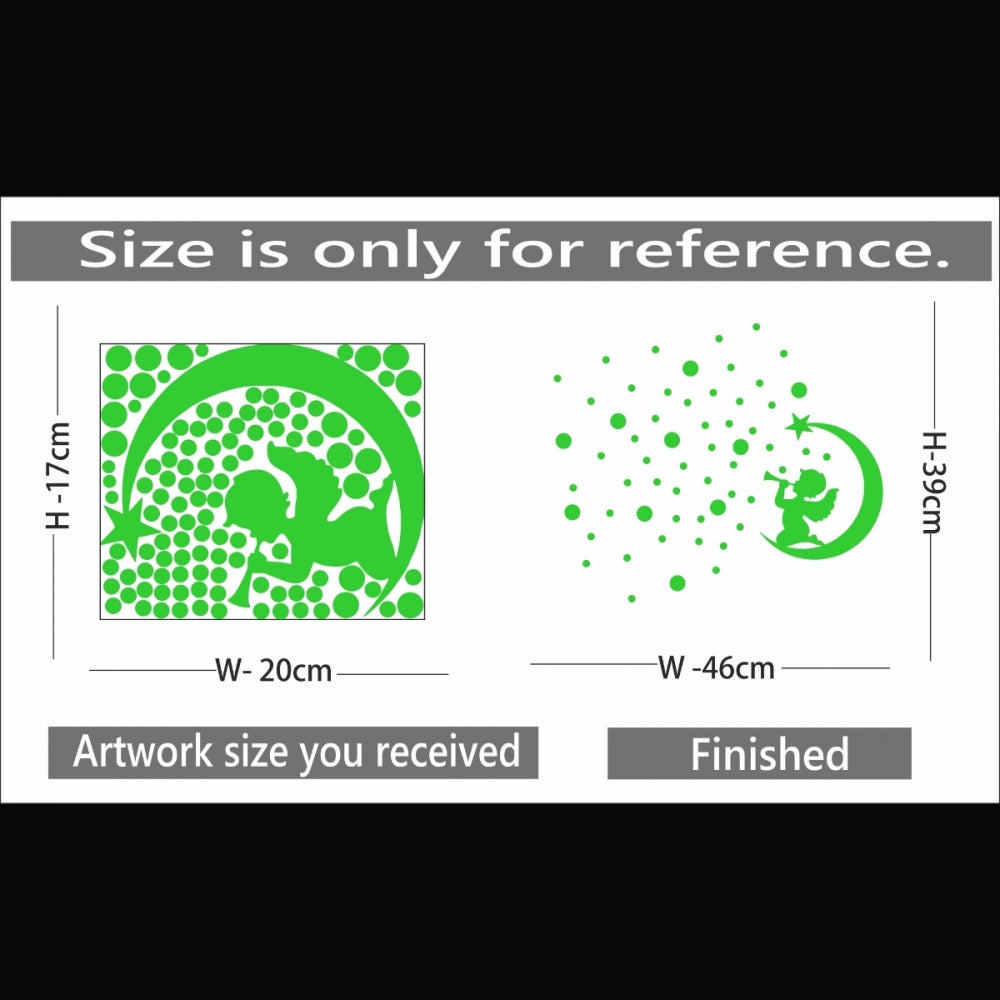 Beautiful Green Decorative Radium Wall Sticker