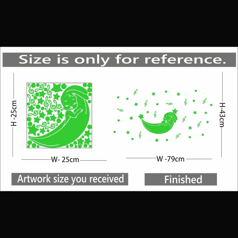 Pretty Green Kids Room Decor Radium Wall Sticker