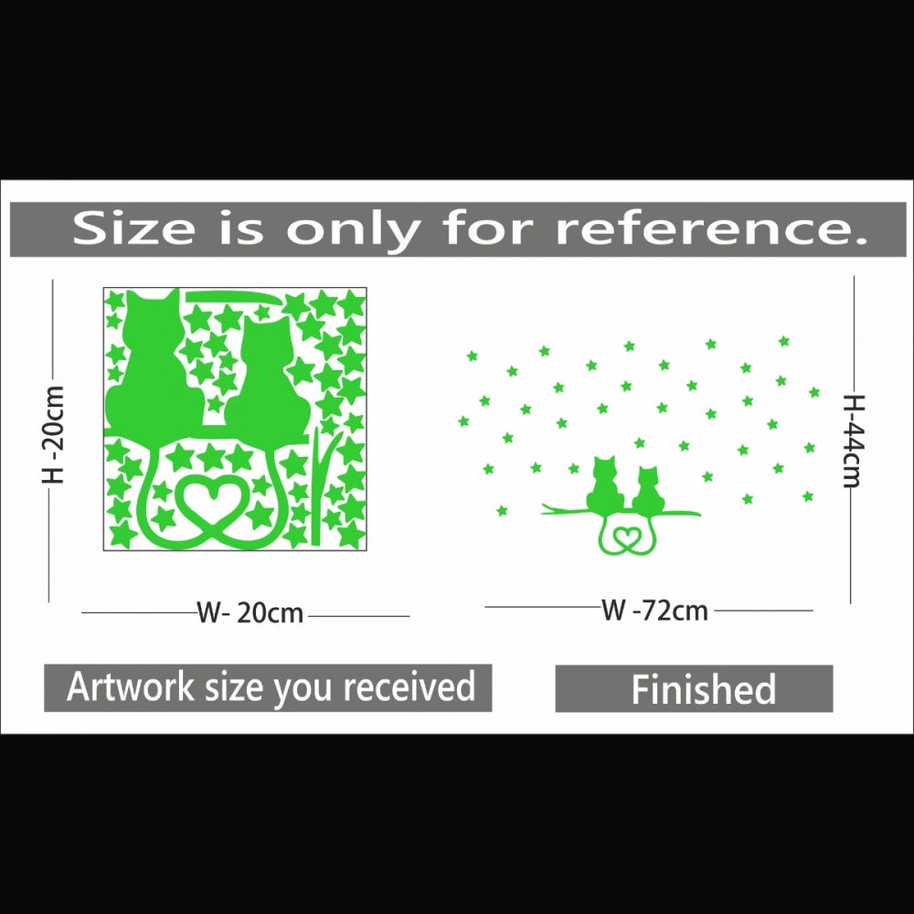 Pretty Green Kids Room Decor Radium Wall Sticker