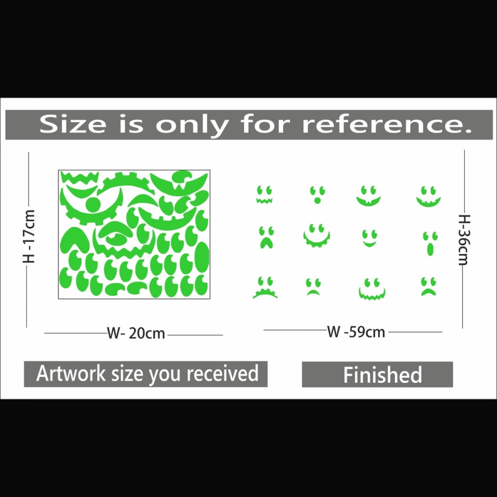 Pretty Green Kids Room Decor Radium Wall Sticker