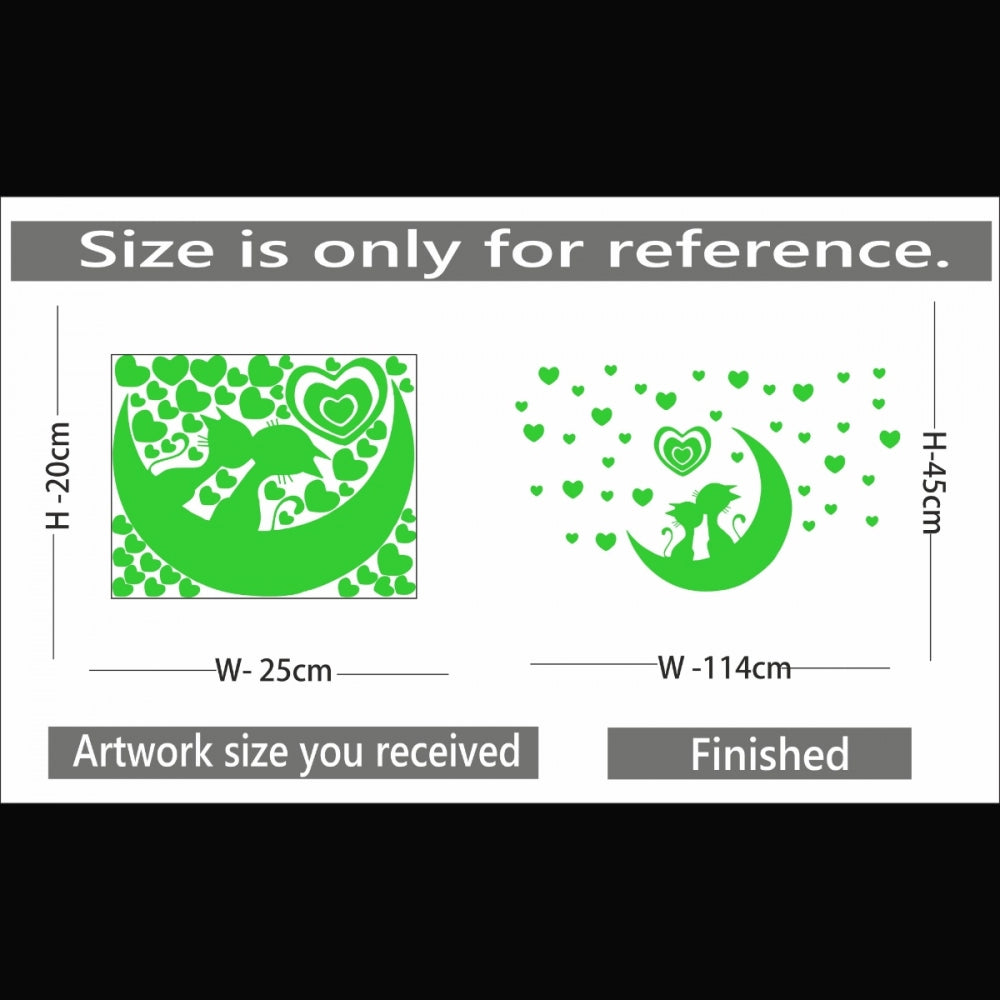 Beautiful Green Decorative Radium Wall Sticker