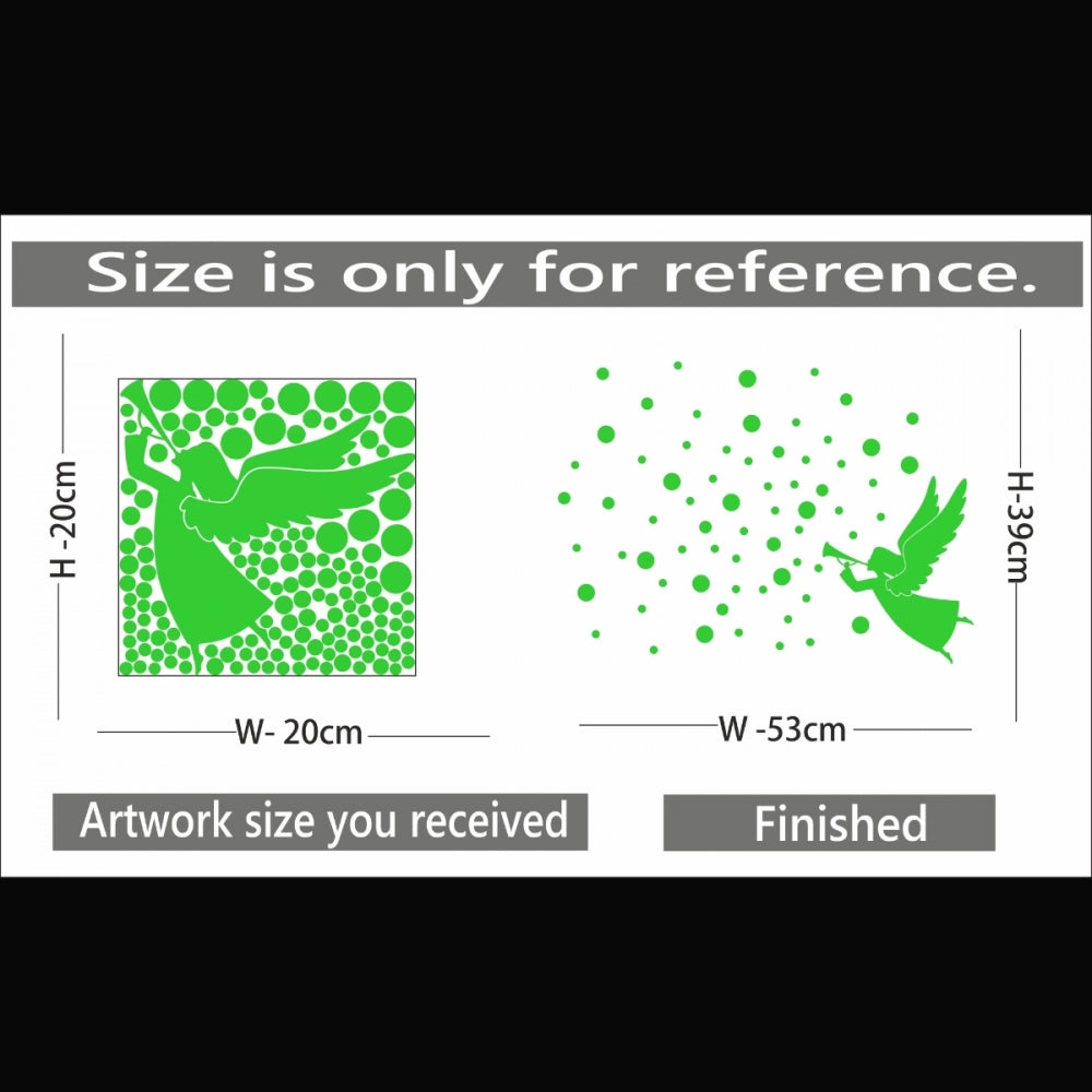 Beautiful Green Decorative Radium Wall Sticker