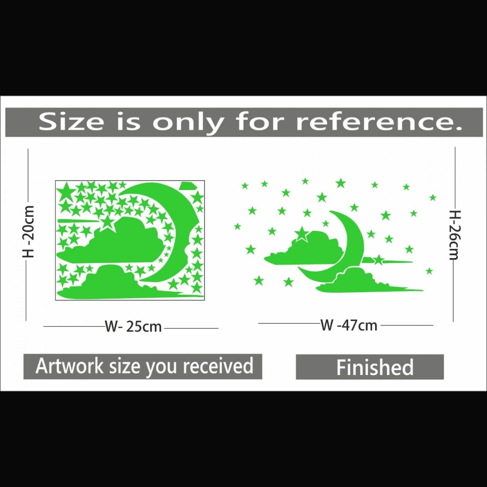 Pretty Green Kids Room Decor Radium Wall Sticker