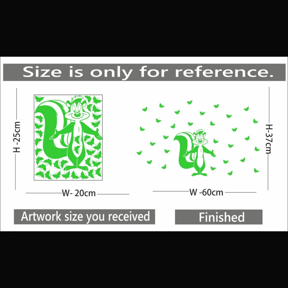 Pretty Green Kids Room Decor Radium Wall Sticker