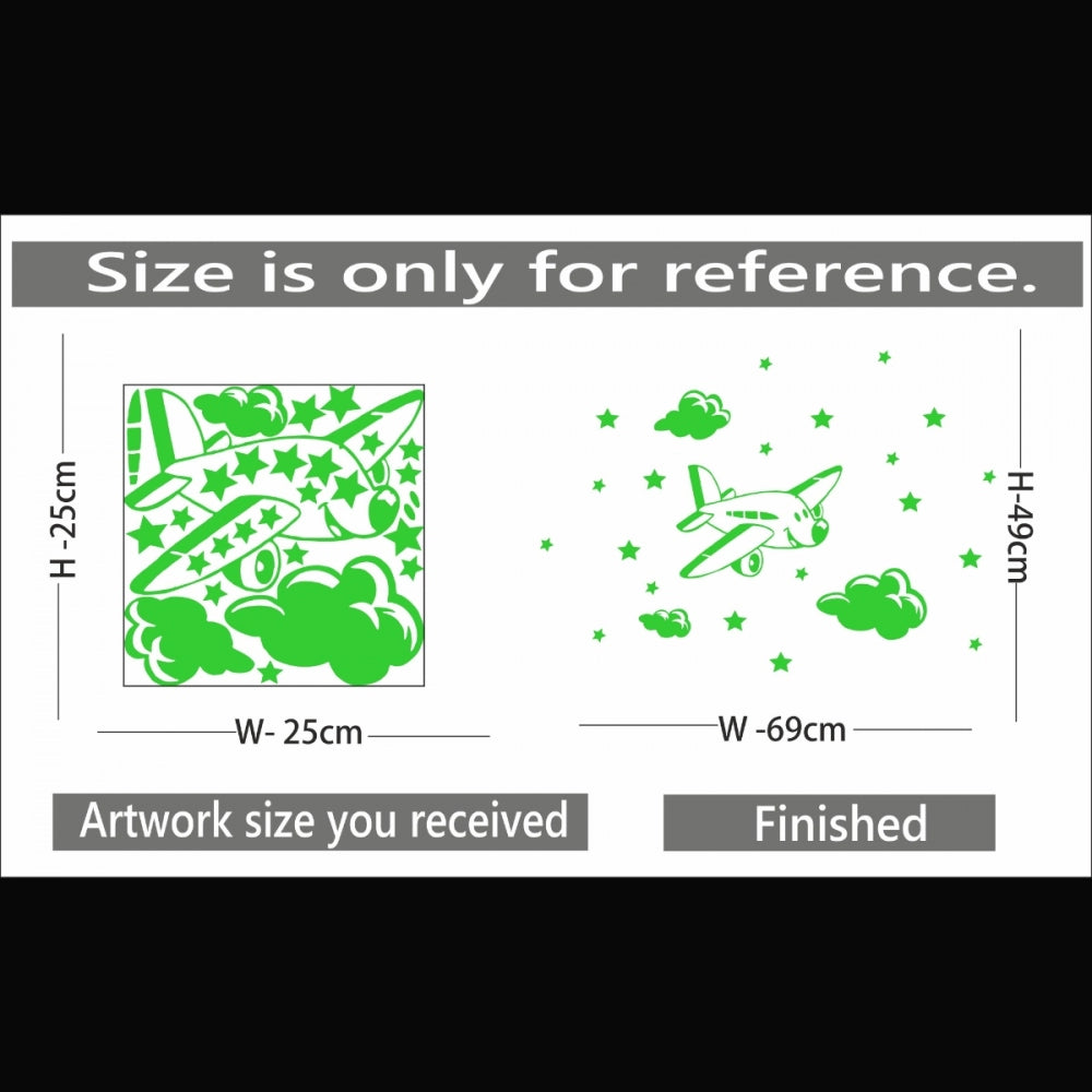 Pretty Green Kids Room Decor Radium Wall Sticker