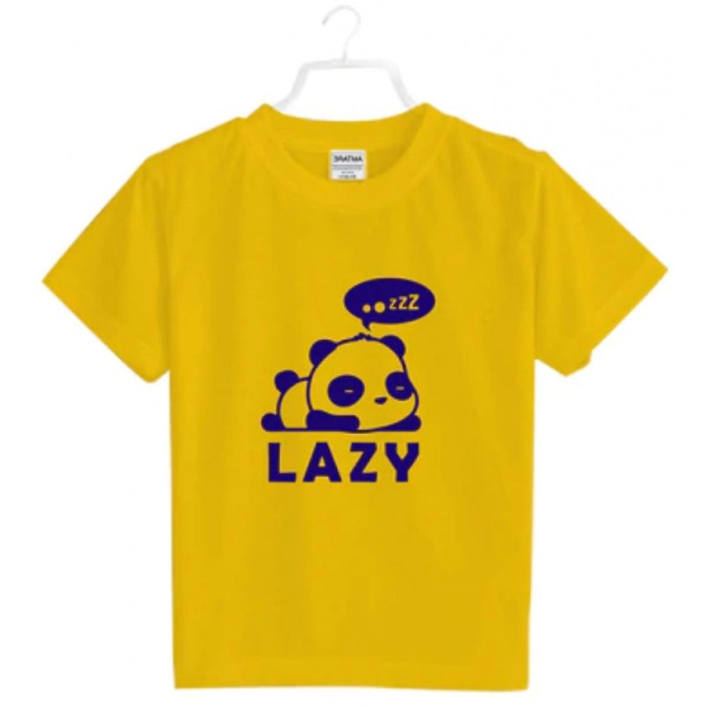 Alluring Boys Cotton Lazy Half Sleeve T Shirt