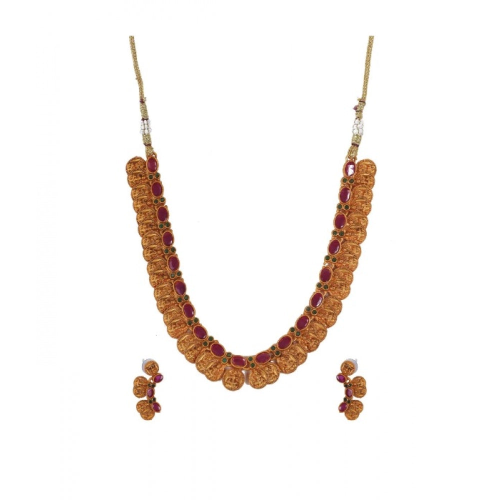 Twinkling Elegent Laxmi Coin Shape Jewellery Chowker Set