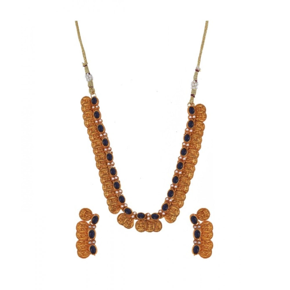 Twinkling Elegent Laxmi Coin Shape Jewellery Chowker Set