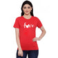Sizzling Cotton Blend Love Printed T Shirt