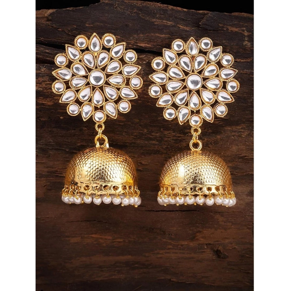 Dazzling Gold Plated Alloy Earrings