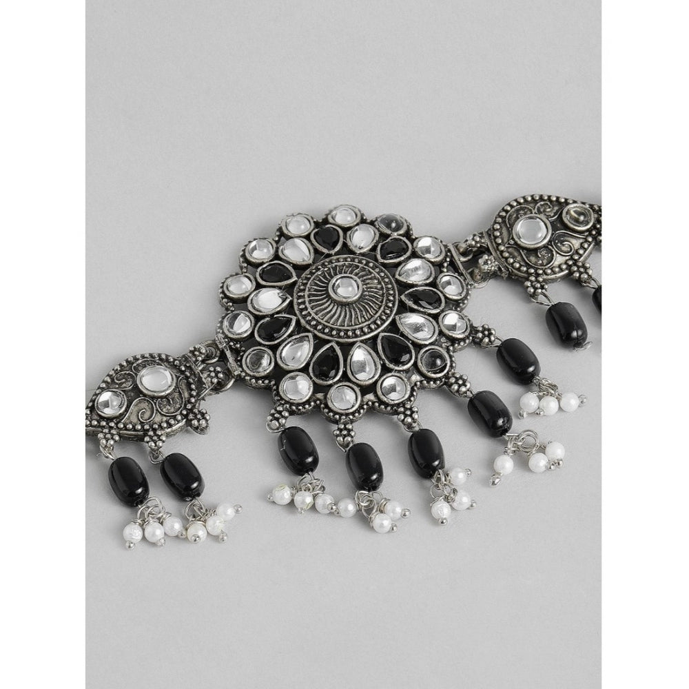 Unique Silver Alloy Necklace and Earings Set