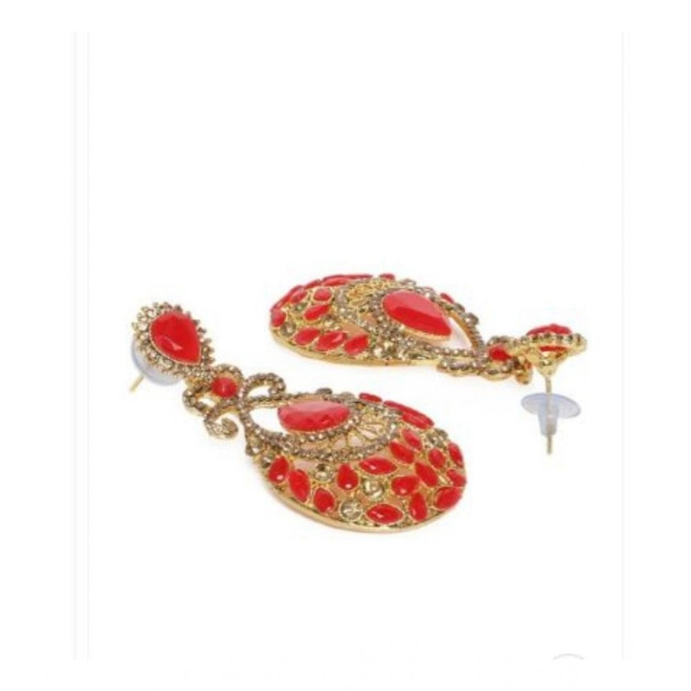 Dazzling Gold Plated Alloy Earrings