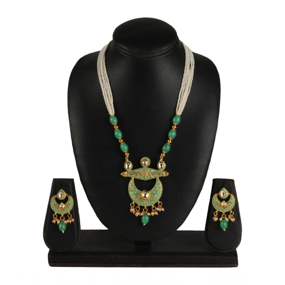 Elite Gold Plated Alloy Necklace and Earings Set –