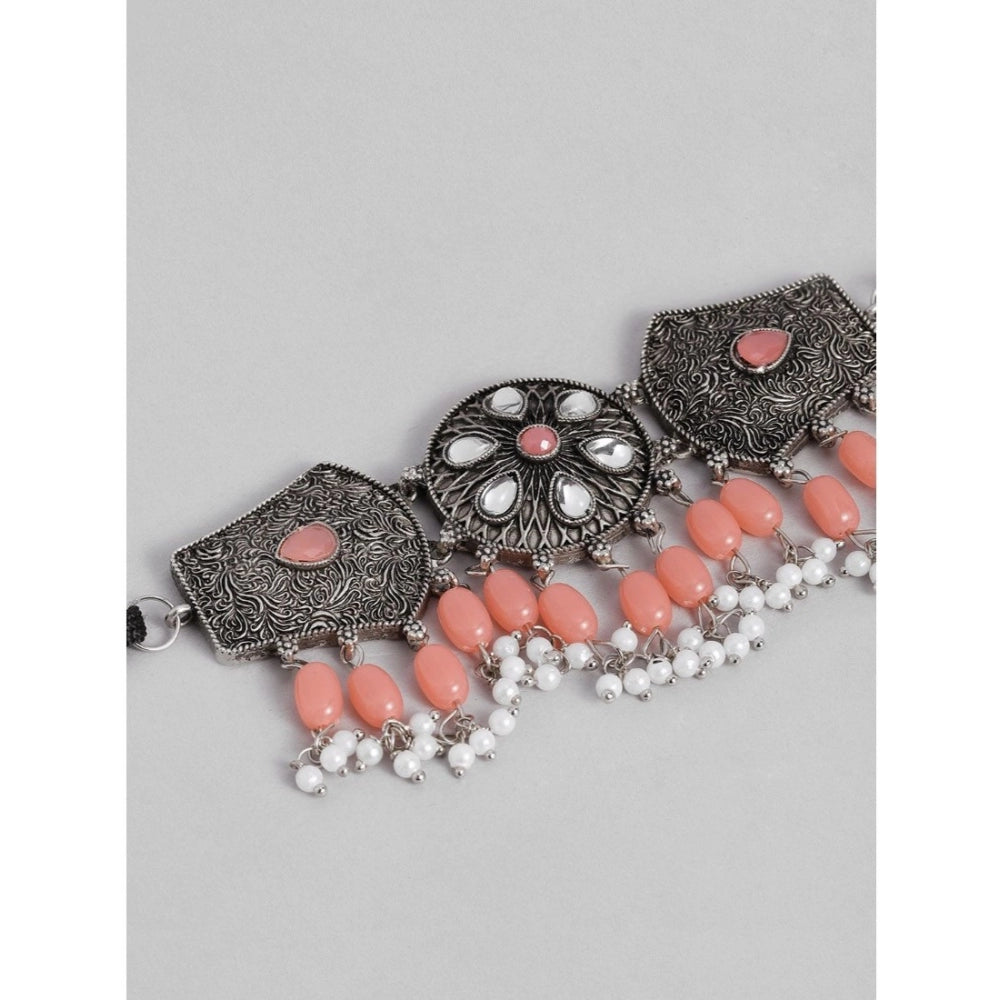 Unique Silver Alloy Necklace and Earings Set