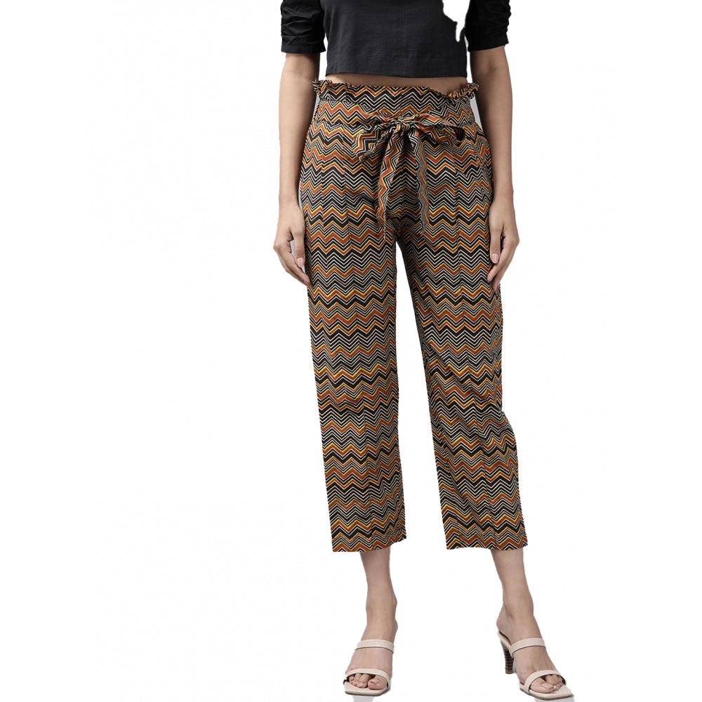 Casual Printed Cotton Trouser Pant