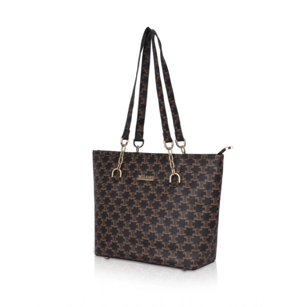 Designer Women's Faux Leather Printed Tote Bag