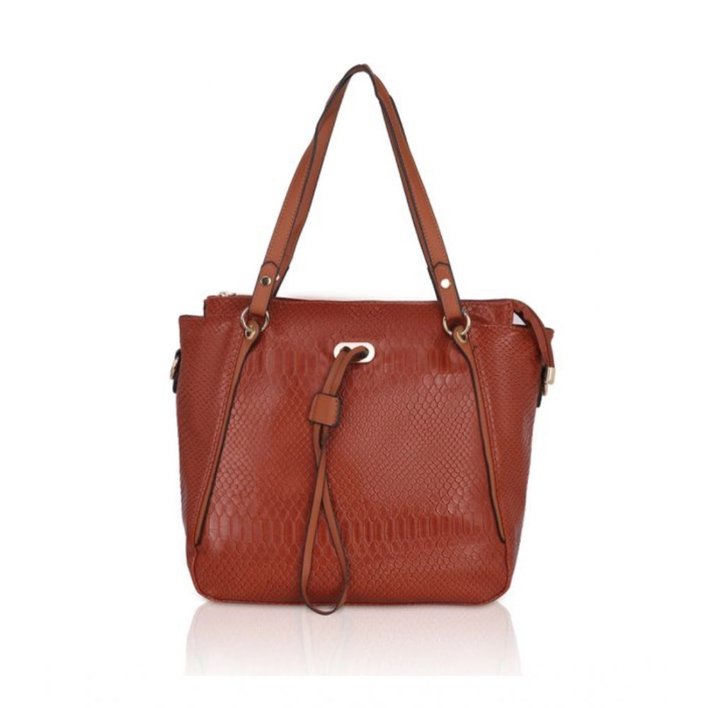 Designer Women's Faux Leather Textured Tote Bag