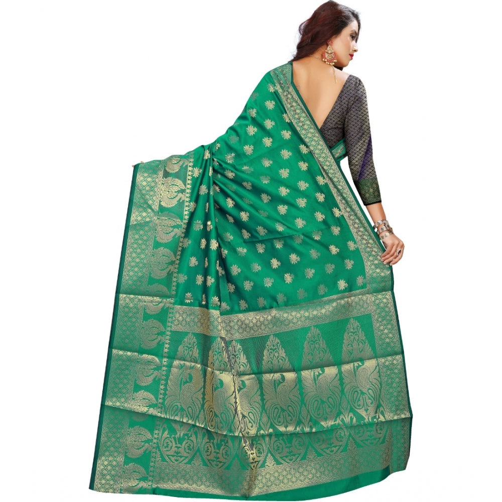 Glorious Jacquard Woven Saree With Blouse Piece
