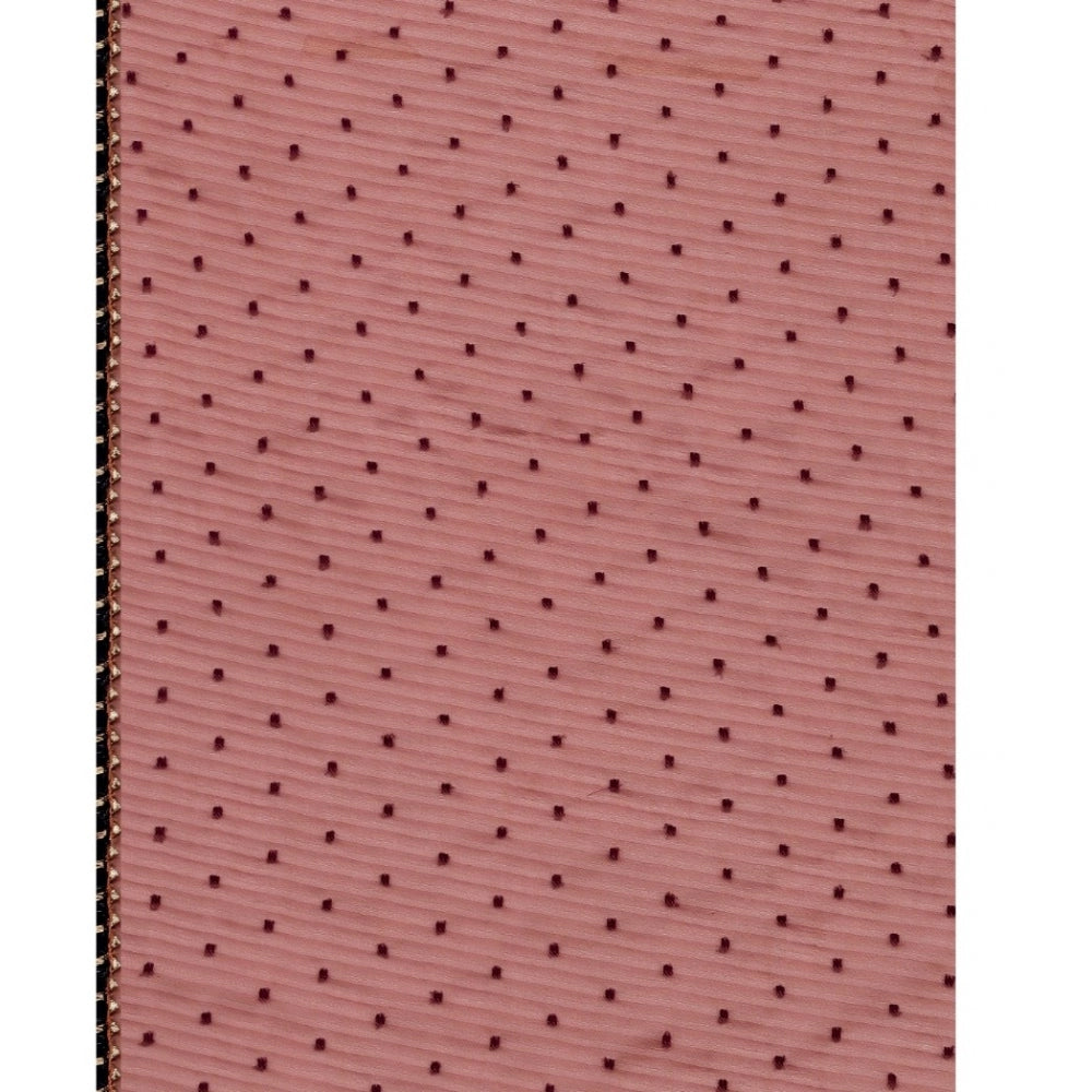 Incredible Silk Blend Embellished Saree With Blouse Piece