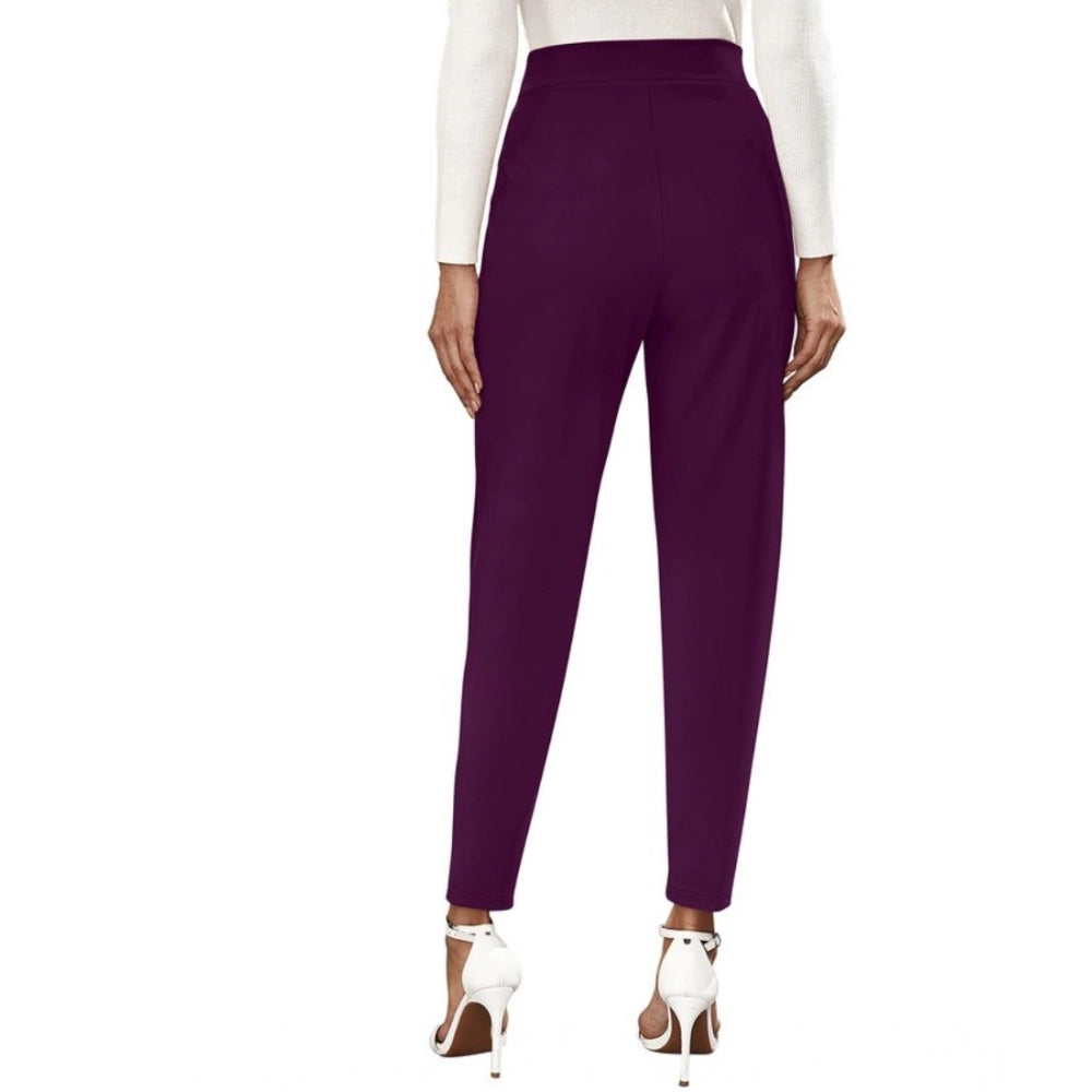 Ravishing Women's Polyester Solid With Pocket Pant