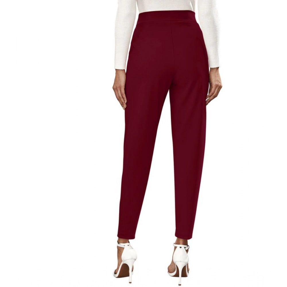 Ravishing Women's Polyester Solid With Pocket Pant