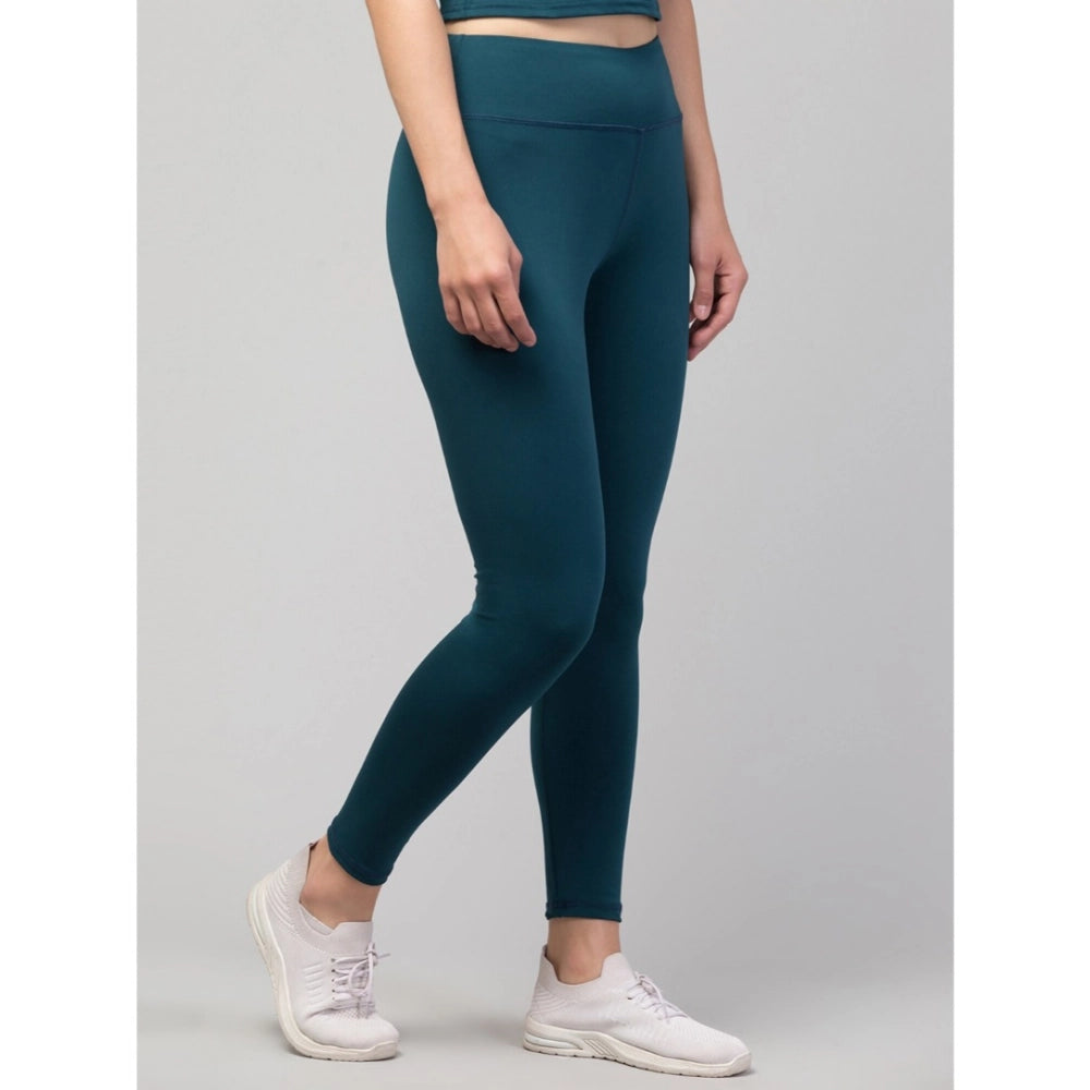 Urbane Women's Polyester Solid Ankle Length High Rise Tights