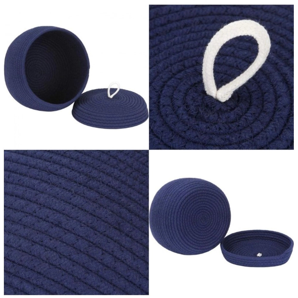 Designer Cotton Bear Shaped Storage Matka Basket With Lid Pack of 1