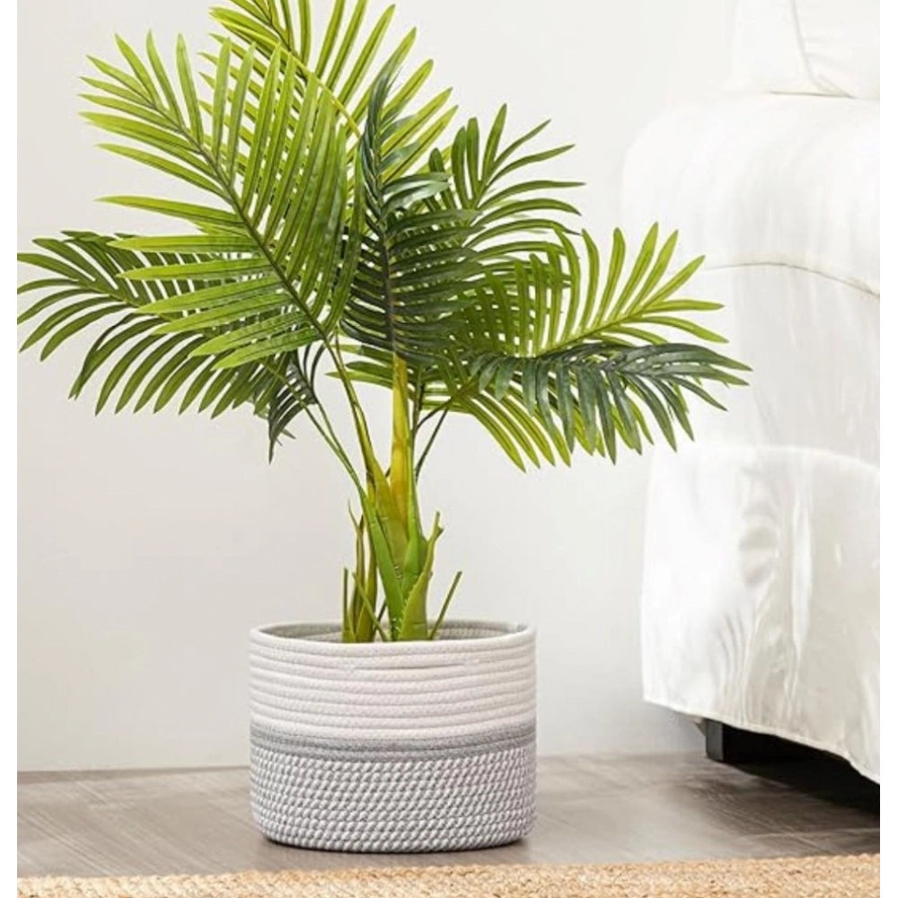 Attractive Cotton Storage Rope Woven Baskets 9x7 Inch Pack of 1