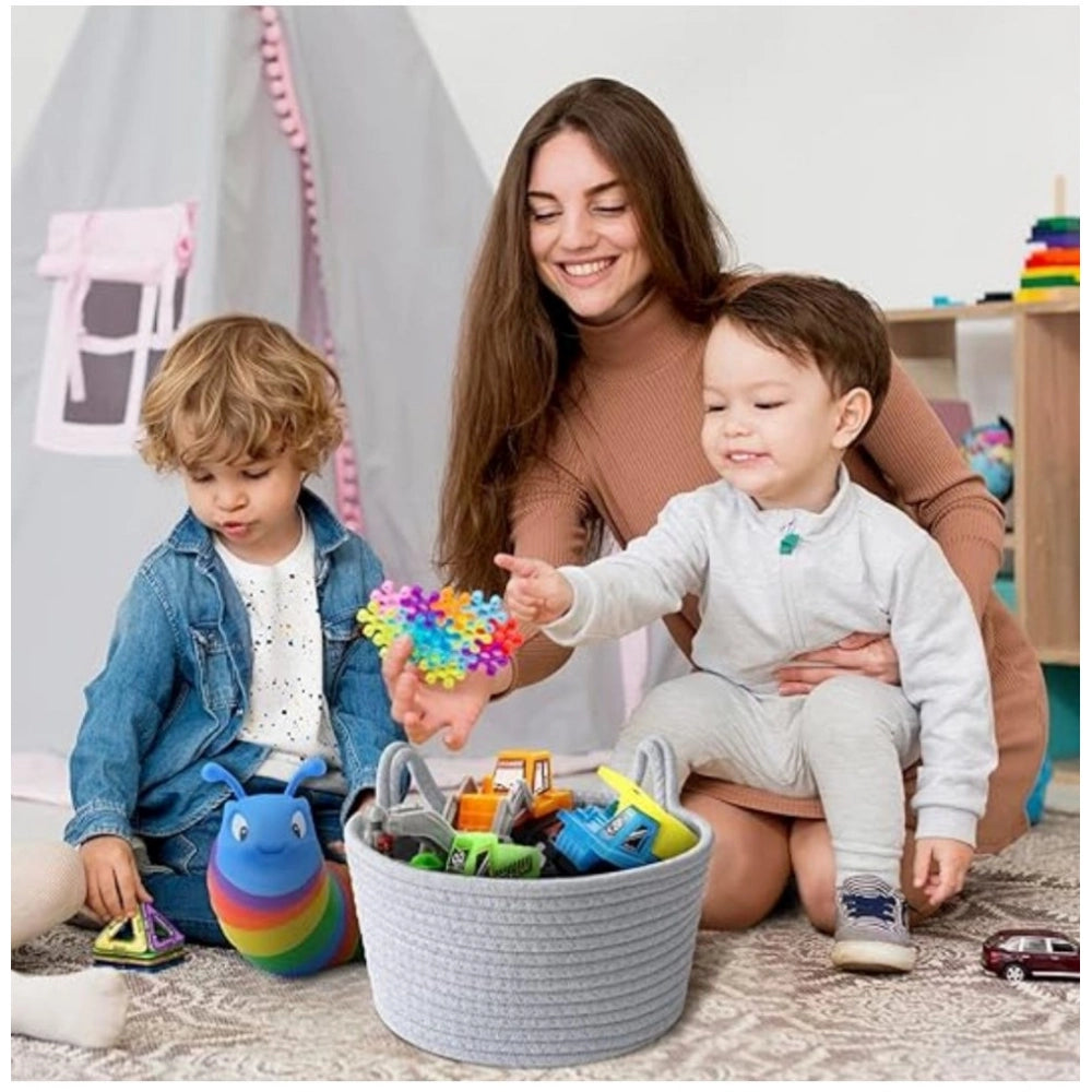 Classy Cotton Plain Cat Basket 9x5 Inch Pack of 1