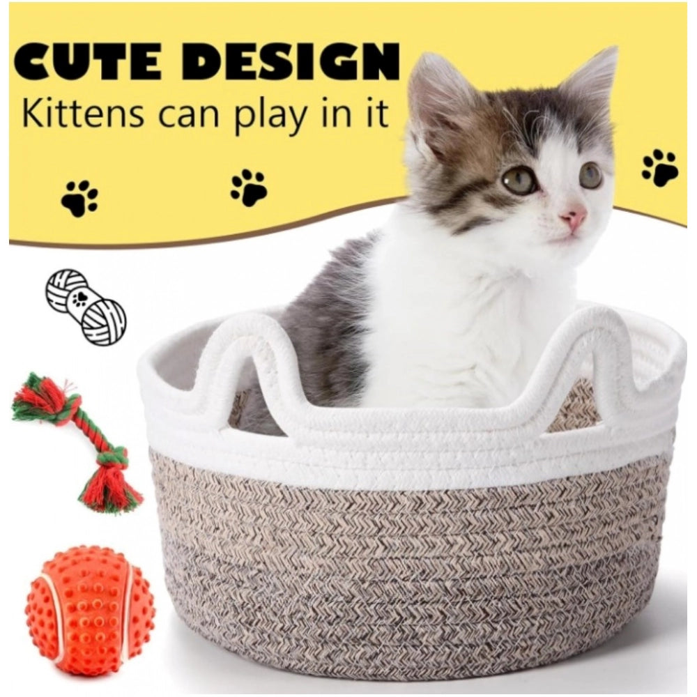 Ravishing Cotton Cat Basket Inch Pack of 1 Storage Basket For Clothes