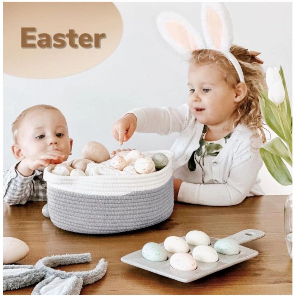 Marvellous Cotton Baby Gift Basket Pack of 1 Storage Basket For Clothes