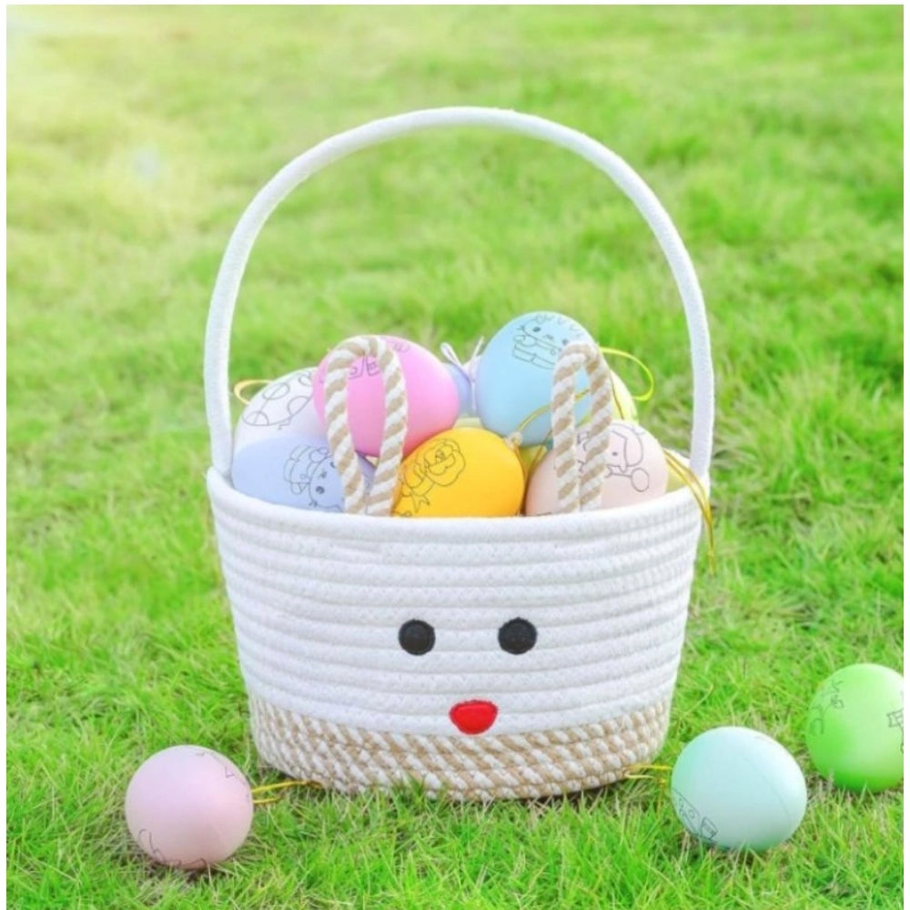 Magnificent Cotton Toy Bucket Pack of 1 Storage Basket For Clothes