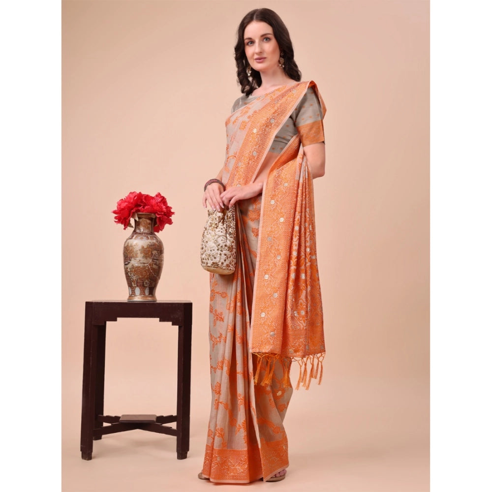 Designer Women's Cotton Printed Saree With Blouse Piece