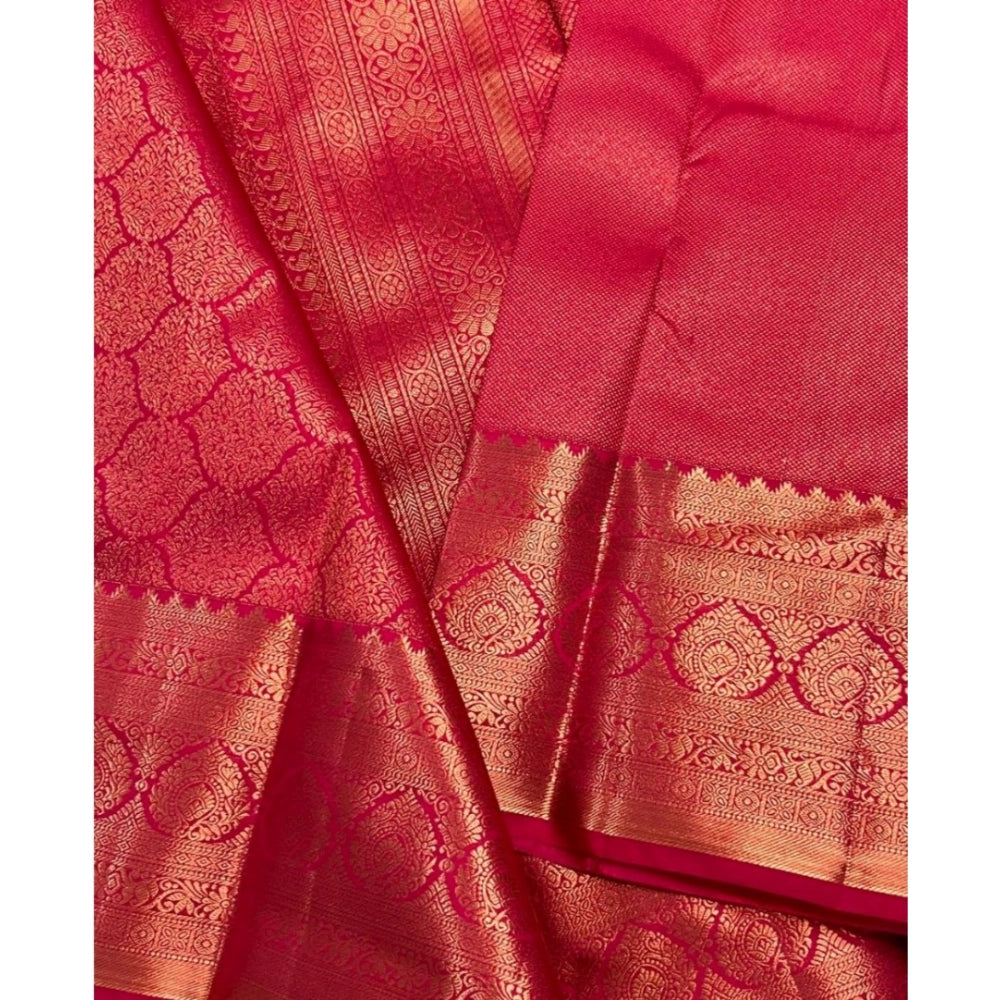 Ravishing Women's Silk Printed Saree With Blouse Piece