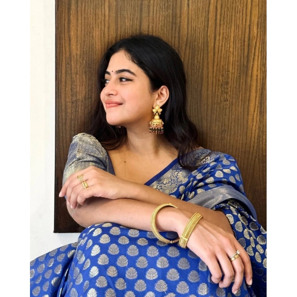 Gorgeous Women's Silk Printed Saree With Blouse Piece