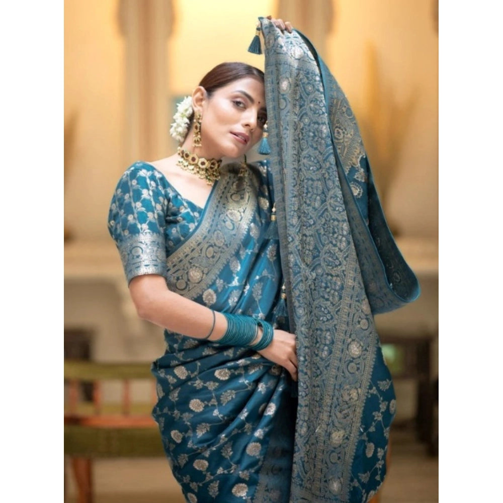 Versatile Women's Silk Printed Saree With Blouse Piece