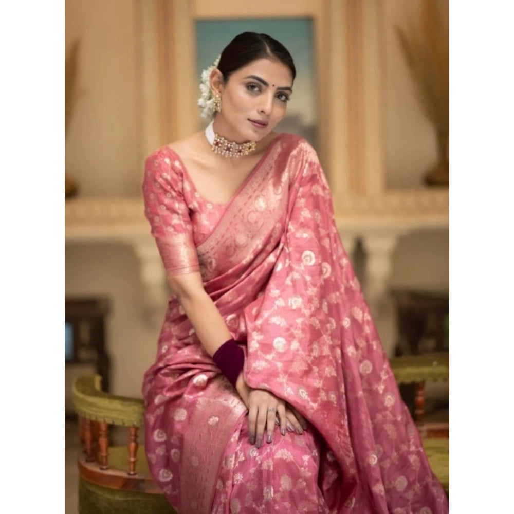 Versatile Women's Silk Printed Saree With Blouse Piece