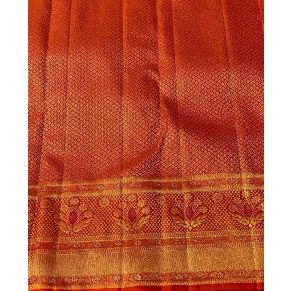 Lovely Women's Silk Printed Saree With Blouse Piece