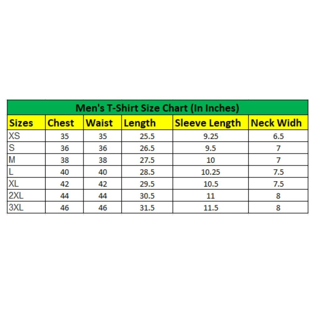 Men's Casual Cotton Blend Printed Round Neck Half Sleeve T Shirt