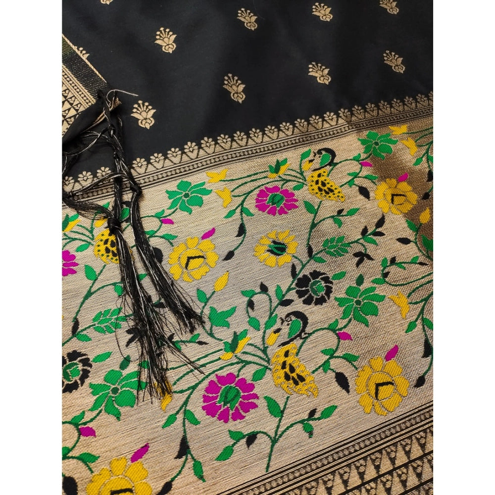 Graceful Women's Banarasi Silk Printed Unstitched Salwar Suit Material With Dupatta