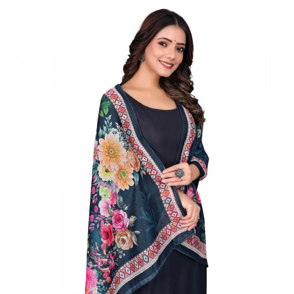 Contemporary Women's Chanderi Silk Printed Dupatta