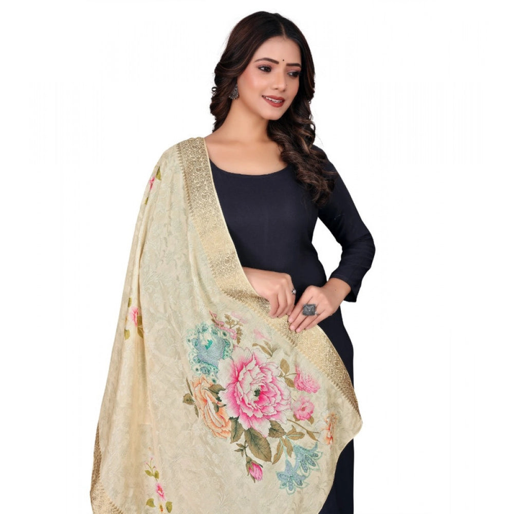 Contemporary Women's Chanderi Silk Printed Dupatta