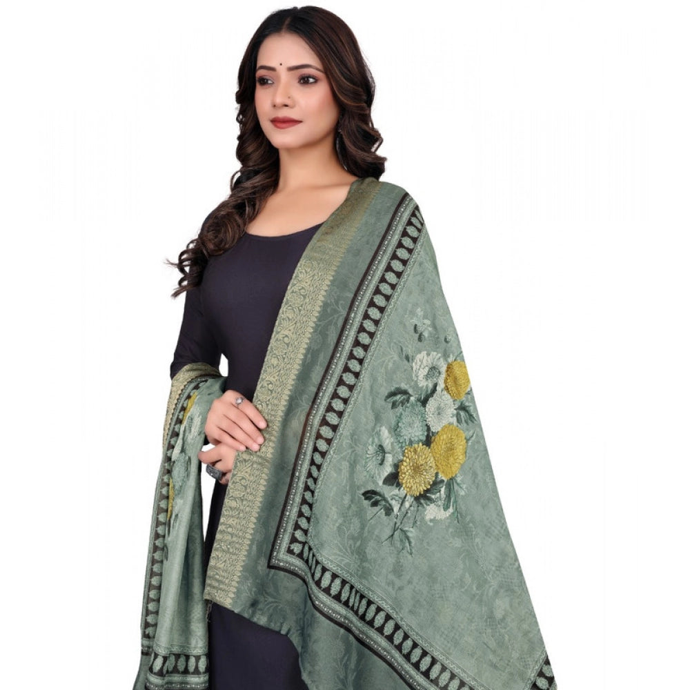 Contemporary Women's Chanderi Silk Printed Dupatta