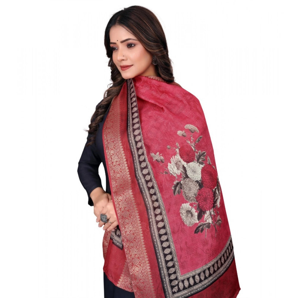 Contemporary Women's Chanderi Silk Printed Dupatta