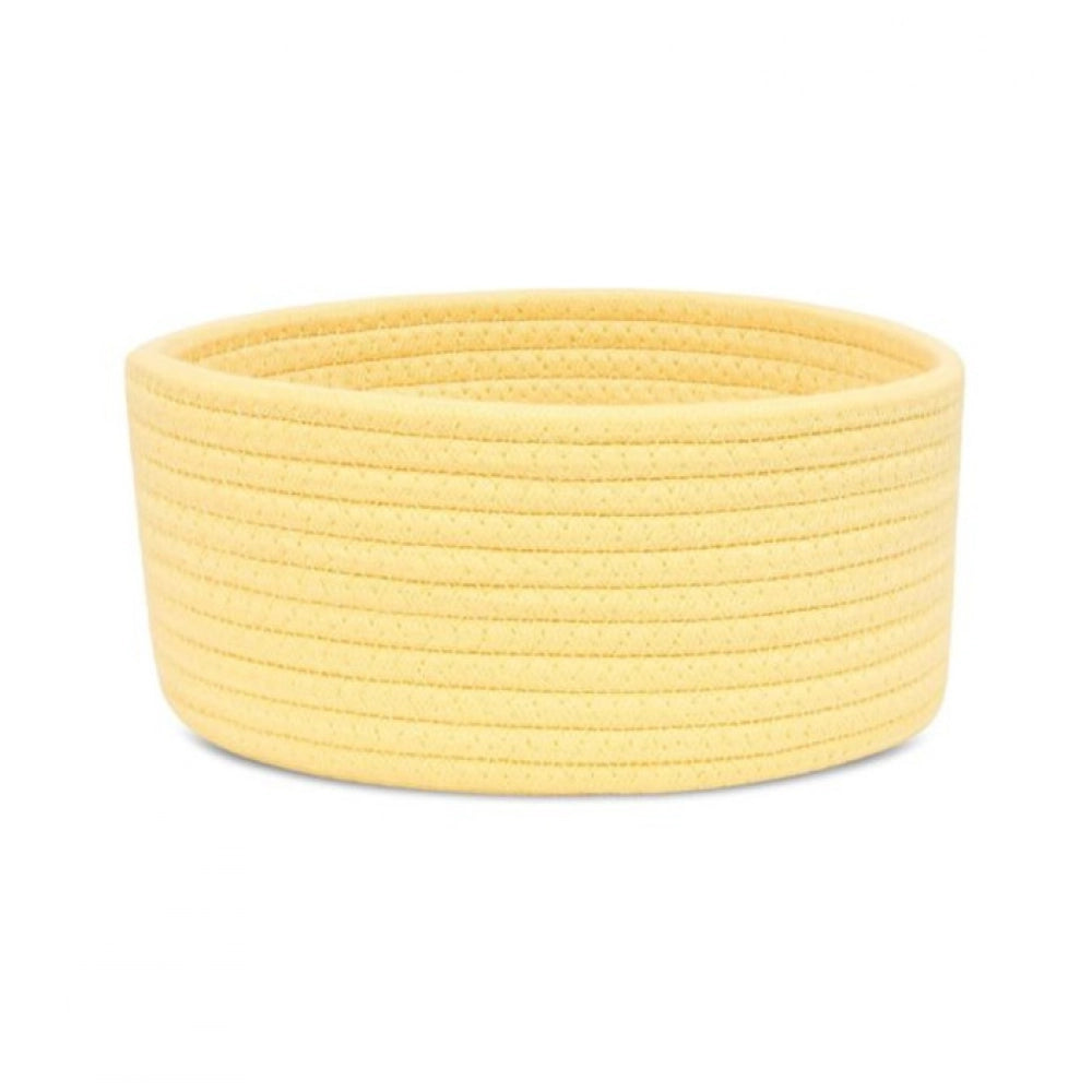 Superior Cotton 8x3 Inch Round 1 Pcs Bedside Organizer