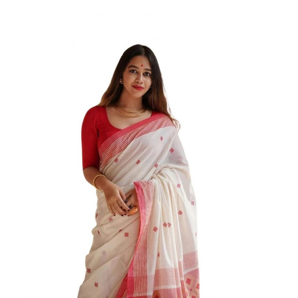 Glamorous Women's Soft Lilan Printed Saree With Blouse Piece