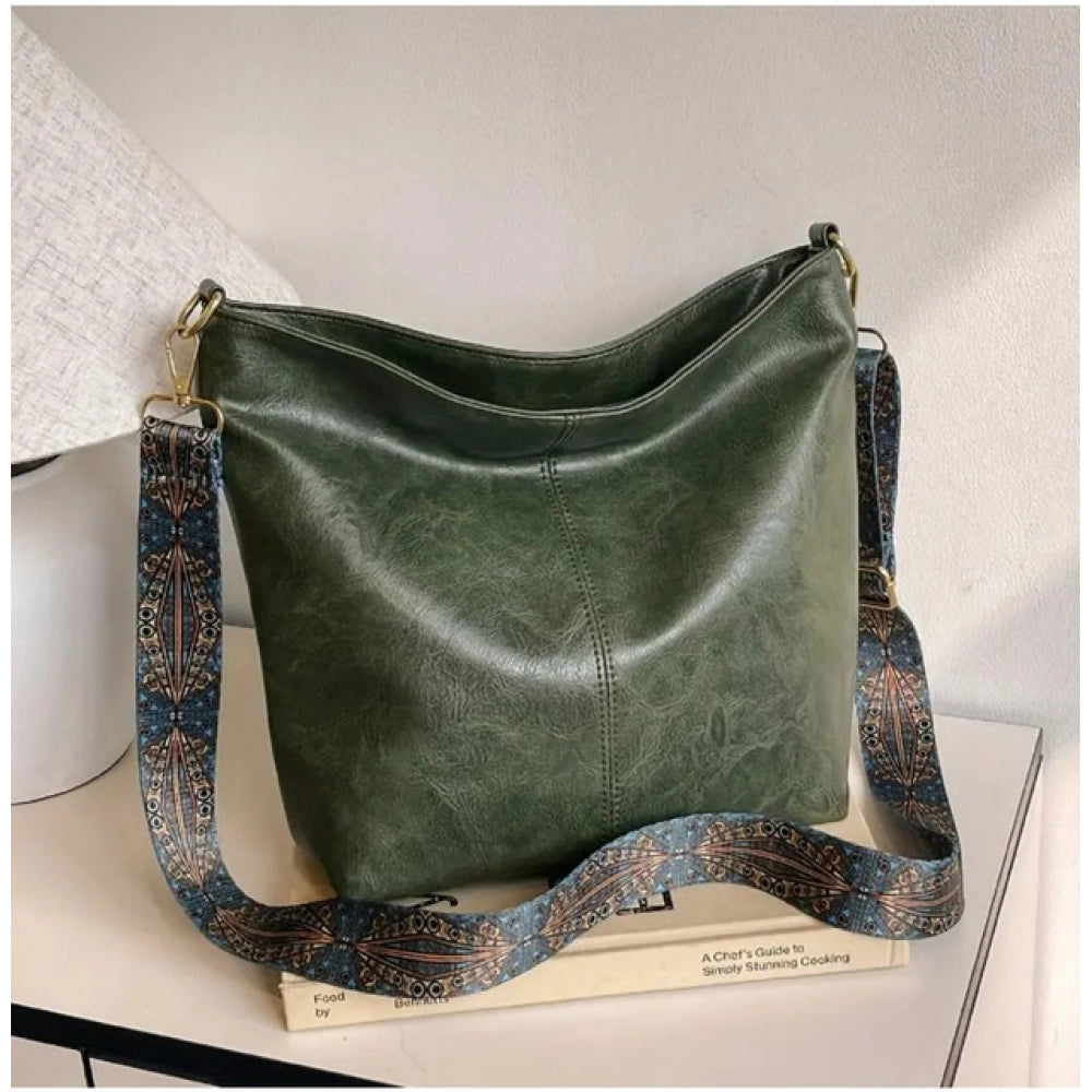 Jaunty Women's PU Leather Zipper Handbag