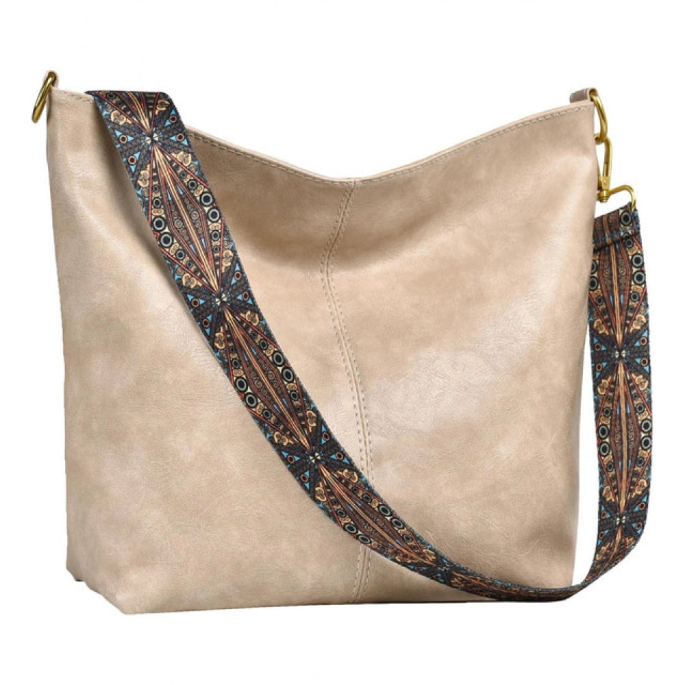 Jaunty Women's PU Leather Zipper Handbag
